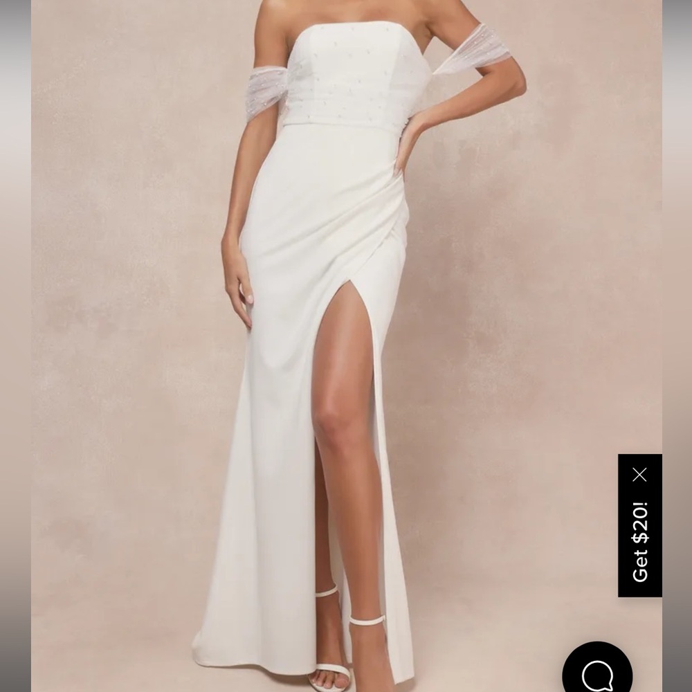 Lulus white wedding dress
